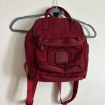 Hot Style Mini Bestie Backpack in Dark Red Diaper Bag Purse Carry On Photo 2