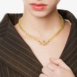 Vivienne Westwood Messaline gold-tone brass crystal-embellished choker Necklace Photo 3
