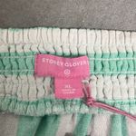 Stoney Clover Lane Stoney Clover XL Green White Stripe Tie Straps Linen Blend Babydoll Crop Top NEW Photo 5