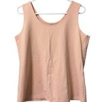 Chico's  Women Tank Top 2 Large Peach Microfiber Contemporary Basic Knit City NWT Photo 0