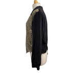 Women's Vintage Joanna Blouse Vest Large Black Photo 4