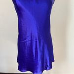 Vintage 90s Blue Reversible Cocktail Dress Size 8 Photo 4