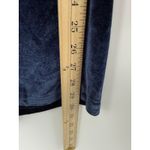 Fabletics Velour Zip Wide Leg Jumpsuit Navy Blue L Loungewear Y2K Athleisure Photo 8