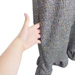 Loft Womens Black Multicolor Short Sleeve Round Neckline Flared Hem Dress XS Photo 6