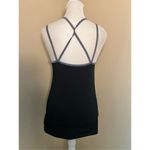 Champion  Black Heathered Gray Slate Blue Fitted Athletic Tank Medium Photo 1