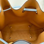 Henri Bendel Thompson Bucket Bag Periwinkle Blue Leather Shoulder Strap Charm Photo 10