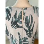 Tyler Boe Light Blue & Teal Palm Leaf Print Sleeveless Maxi Dress Size L Photo 4