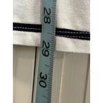 Gap  Navy/White Striped Short Sleeve V Neck Blouse Size XXL‎ Soft Flowy Photo 2