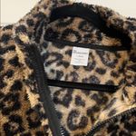 No Boundaries Leopard fleece quarter zip pullover Photo 5