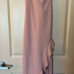 NEW Prom Dress Formal Cocktail Evening Maxi Ruffle Side Split S Pink Photo 3