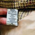 Amanda Smith VTG  Wool Check Plaid Blazer Shoulder Pads Preppy Clueless Jacket 16 Photo 2