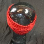 Red Knitted Head Band Ear Warmer Photo 2