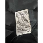 ECI  New York Black Soft Satin Rhinestone Bell-Sleeve Blouse Size L Stretch Zip Photo 8