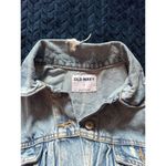 Old Navy  Womens Denim Trucker Jacket Y2K‎  Distressed Size Small Photo 3