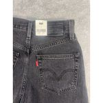 Levi's Premium High Loose Shorts Size 24 Womens Light Black Denim Jean Shorts NWT Photo 3