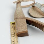 Top Moda Diamond-1 Rose Gold Glitter Block Heel Ankle Strap Sandals Size 8 Photo 9