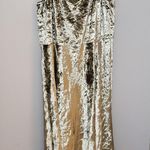 Vince Scoop Neck Velvet Midi Dress in Pistachio Size 14 Photo 0