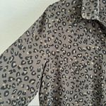 Chelsea Theodore Leopard Print Button Front Collar Shirt Medium Photo 3