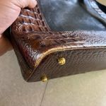 Brahmin  Brown Black Croc Embossed Minimalist Western Coastal Quiet Luxury Bag Photo 5