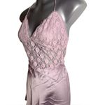 Free People New Love Mini Slip Dress | Lilac Satin Lace Bodice | Women’s Size S Purple Photo 1