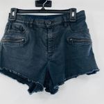 Diesel Black Denim Coated Cut Off Shorts High Rise Daisy Dukes Zipper Pockets 28 Photo 11