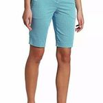Puma Womens Bermuda Golf Shorts Turkish Tile Print Sporty Teal White Medium Photo 2