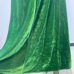 Reformation NWOT  Merel Velvet Midi Dress In Green Velvet Size M Photo 7