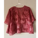 Victoria's Secret Victoria’s Secret Vintage Sheer Pink Floral Lingerie Button Up Top Size Large Photo 1