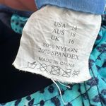 Byron Blue One Piece Swimsuit with V Photo 4