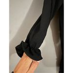 English Factory  Black Tassel Trim Ruffle Hem Tiered Dress Size 2X NWOT Photo 4