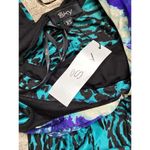 New. SKY 100% silk animal print dress with diamond belt. Normally $248 Blue Size XS Photo 8