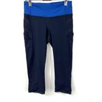Lululemon Athletica Women’s Crop Illumina Pull On Leggings Inkwell Navy Size 4 Photo 2