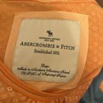 Abercrombie & Fitch NWOT  Orange Geometric Pattern Tie Waist Blouse Y2K Vintage Photo 1