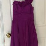 Purple one shoulder dress Size 4 Photo 0