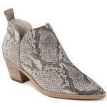 Dolce Vita Women's Sonni Snakeskin Ankle Bootie size 8 Gray Photo 0