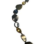 Gucci Gold Tone Long Chain Necklace With Stones Photo 6