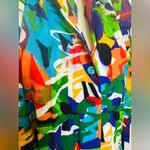 Oscar de la Renta Vintage Swimwear Tropical Floral Cover Up Size Medium 80’s Photo 4
