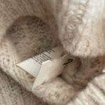 Aritzia NWOT Sunday best melly crop sweater white cap grey 2xs xxs mock neck Photo 2