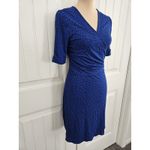 Apt. 9  Blue Faux Wrap Dress Short Sleeve Sz S Photo 1