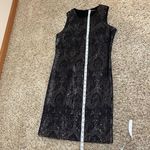 J. McLaughlin Belinda Black Metallic Sheath Dress Zahara Jacquard Size 4 Photo 10