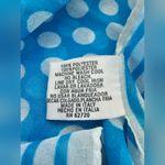 Accessory Street Blue Polka Dot Striped Sheer Long Neck Scarf Photo 3