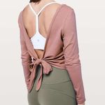 Lululemon Its A Tie Long Sleeve Wrap Shirt Top Copper Coil Size 6 Photo 1