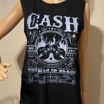 Zion Sleeveless Johnny Cash Tshirt Black With White Letters Size Large Photo 0