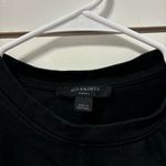 ALL SAINTS  Ruched Tie-Side Top BLACK Photo 6