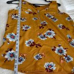 Fortune + Ivy Mustard Floral Sleeveless Tank Top Size Small Photo 9