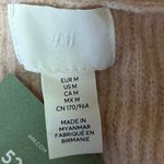 H&M NEW Cream Rhinestone-bow Rib knit Long Sleeve Crop Cardigan Sweater Top M Photo 2