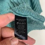 Peruvian Connection  size medium blue Teal Crew Neck Sweater notched waist Photo 8
