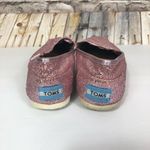 Toms  Sparkly Glitter Pink Slip On Shoes Size 7.5 Photo 3