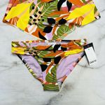 Bar III Jungle Tropical-Print Tankini Swim Set 2pc Size S Boho Halter Hipster Photo 2