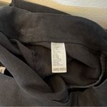 James Perse  womens Linen Pants size 1 Black Pull On unhammed Skinny Photo 7